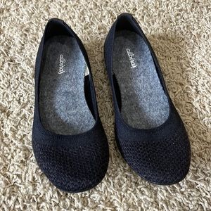 Allbirds Tree Breezer Black Flats, Size 6.5